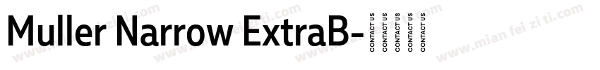 Muller Narrow ExtraB字体转换